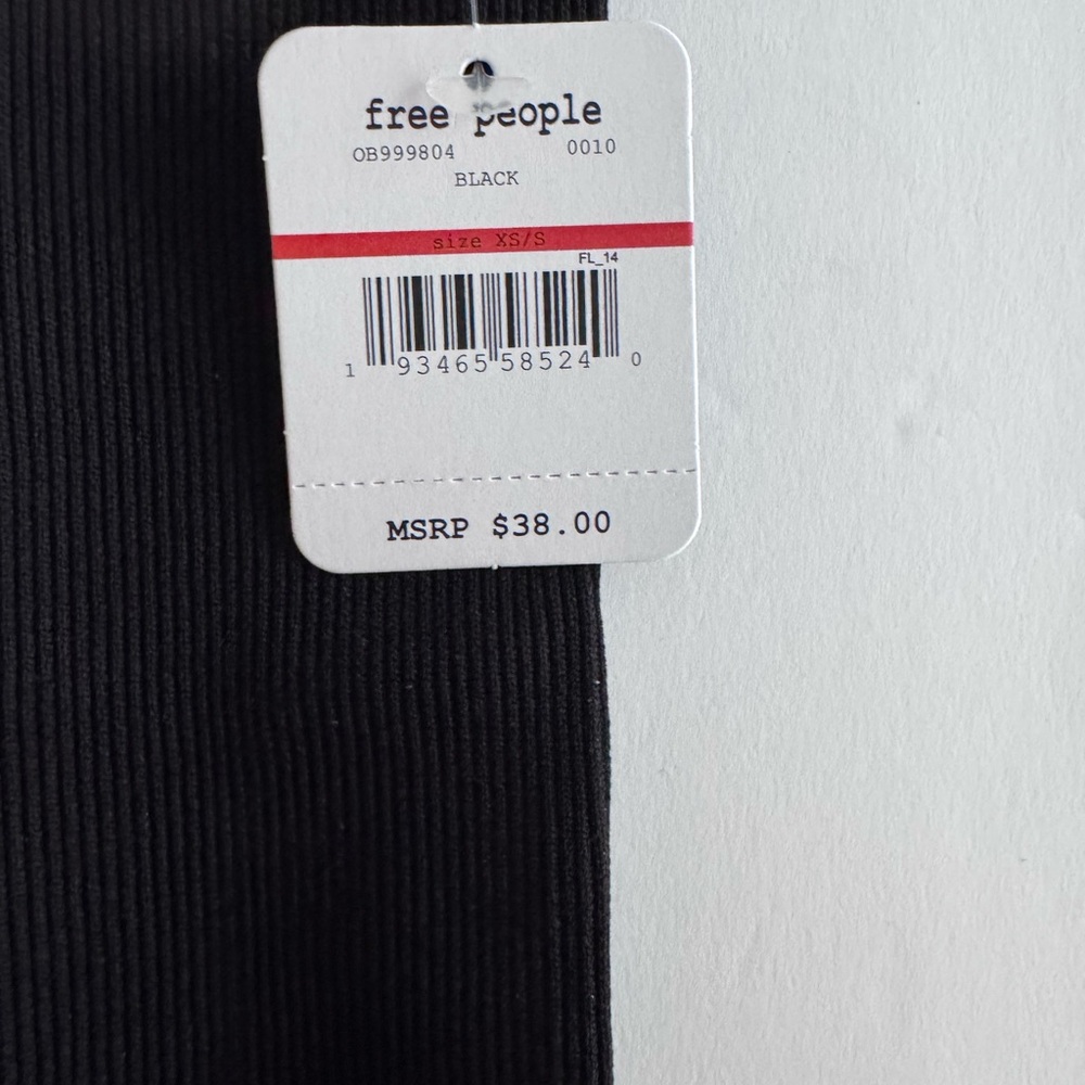 Free People Intimately Black Ribbed Cami - Picture 2 of 4